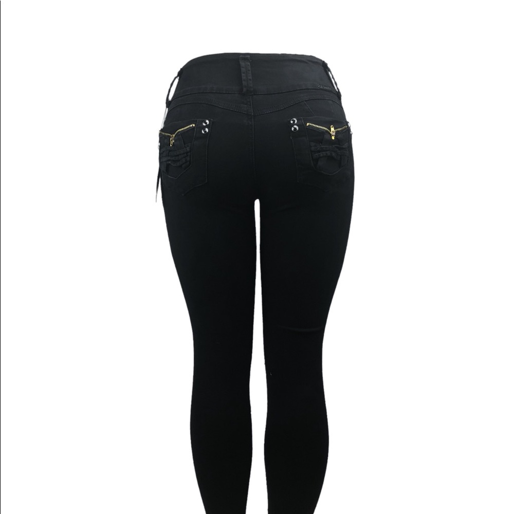 LA BONITA JEANS Women’s High Waist Ripped Skinny - Picture 4 of 5